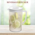 thumbnail image 3 of Raindrops Water Jugs With Lids Water Pitcher White Easy To Clean Home Use 1Pack, 3 of 7