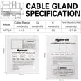 thumbnail image 4 of NPT 1/4”(12PCS):MAKERELE Plastic Strain Relief Cord Connector  Adjustable 3-6.5mm Cable Gland(1/4 NPT, 12pcs), 4 of 7