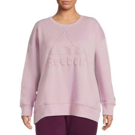 Reebok Women's Plus Gravity Fleece Crewneck Sweatshirt