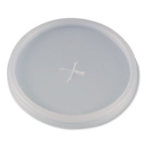Slotted Plastic Lids for 8 oz to 10 oz Hot Cups and Bowls - Translucent (1000/Carton)