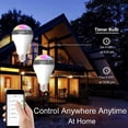 thumbnail image 3 of AMERTEER WiFi Smart RGB E27 Music Bulb Bluetooth Audio Speakers Lamp Dimmable LED Wireless Music Bulb Light Color Changing, 3 of 9