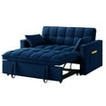 thumbnail image 6 of Convertible Navy Sofa Bed with High-Quality Foam Filler / Easy to Transform, Great for Overnight Guests, 6 of 6