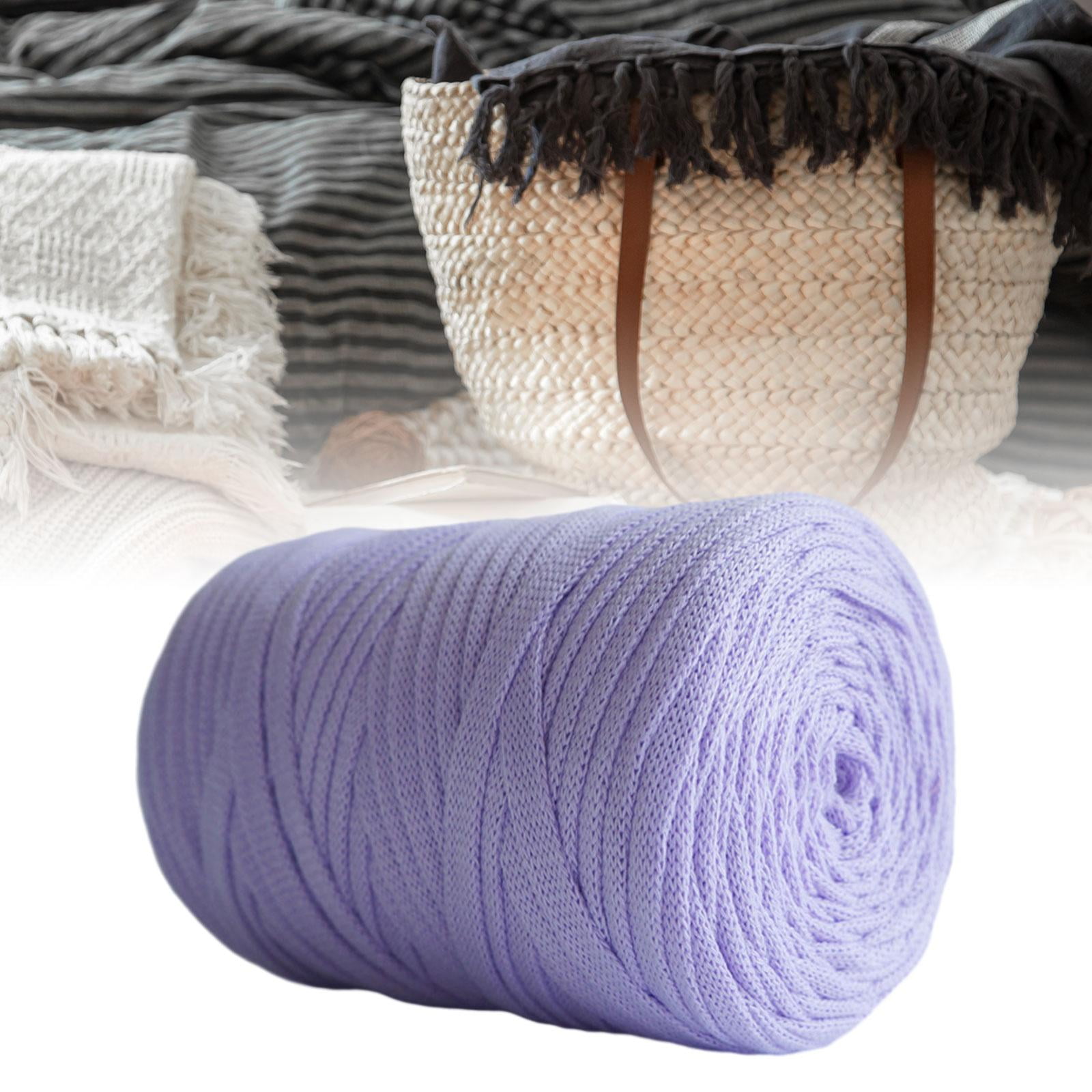 Knitting Yarn Spaghetti Yarn Blanket Cushion, Crocheting Chunky Yarn, Fabric Cloth Yarn for Rugs Bags, Cushion Throw Blanket