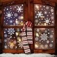 thumbnail image 5 of 144Pcs Christmas Window Clings Snowflakes Window Decals Static Window Stickers for Christmas Decorations Window Décor Ornaments Xmas Party Supplies Thanksgiving Party Décor (8 Sheet), 5 of 6