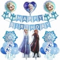 thumbnail image 1 of Frozen Birthday Balloon Set Elsa Anna Snow Treasure Flag Children's Birthday Party Aluminum Film Balloon Set, 1 of 5