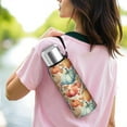 thumbnail image 6 of 20 Oz Fall Pumpkins and Leaves Pattern Coffee Tumbler Double Wall Insulated Stainless Steel Water Bottle | Metal Reusable Thermoses Flask with Cup Cap | Leak & Sweat Proof with Anti-Dust Lid, 6 of 7