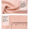 thumbnail image 3 of 50X155cm Stretch Corduroy Fabric - Solid Plain Thick DIY Sewing Material, Soft 8 Wicks Quilting for Clothing, Dress, Pants, Costume, Sofa, Throws, Pillow Cover (Color: Pink 3), 3 of 5