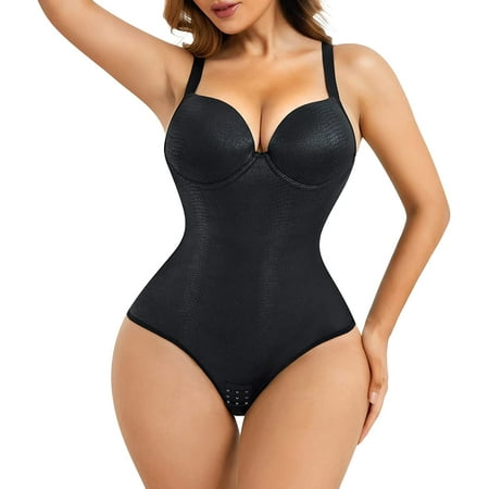 

Nebility Bodysuit for Women Thong Shapewear Tops Waist Trainer Fupa Tummy Control Body Shaper Black Bodycon Jumpsuit Camisole