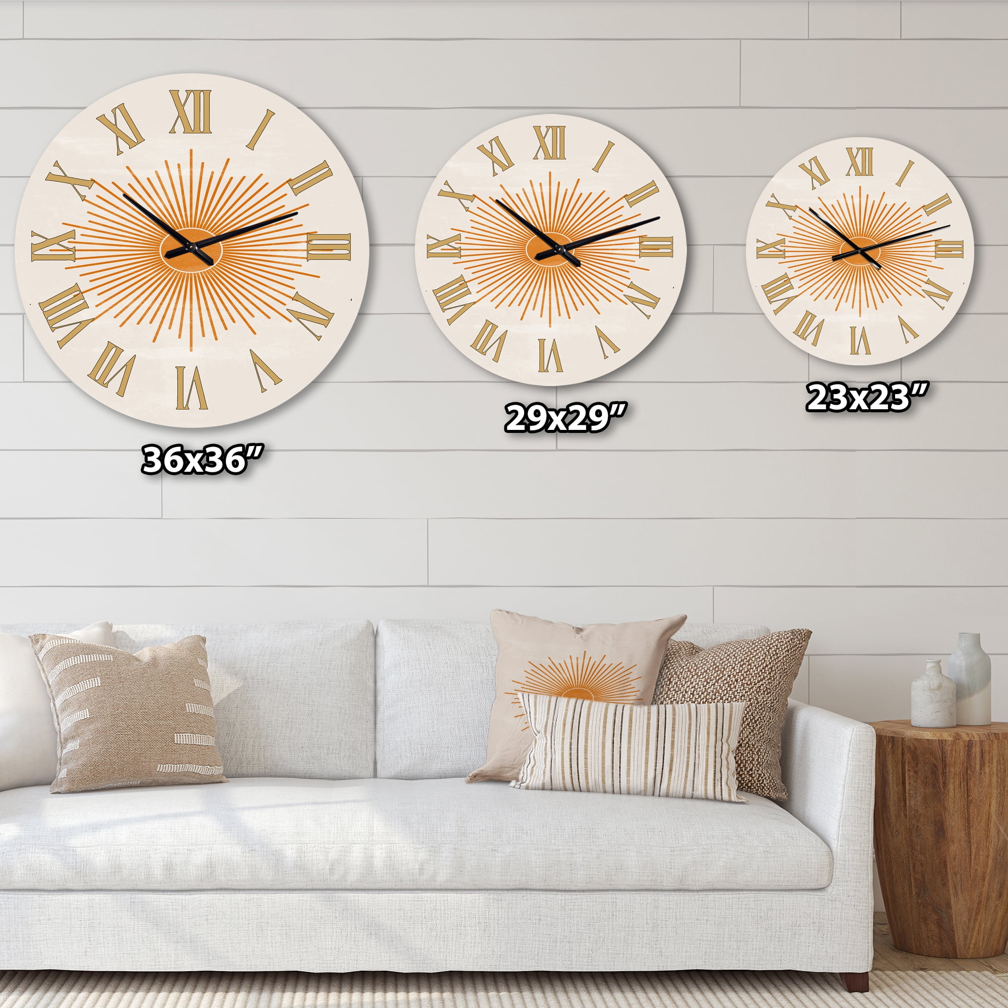 Designart 1 in Modern,Contemporary Wall Clock