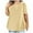 Yellow, variant on Uaswgudfs Plus Size Women's V-Neck Short Sleeve Lightweight Blouse with Functional Chest Pocket and Oversizes Fit Top