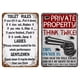 thumbnail image 1 of Placa Metal Vintage Advertencia Pintura Hierro Rectangular Bar para El 30x40cm 2 Uds., 1 of 9
