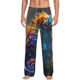 thumbnail image 1 of Fotbe Neon Seahorse Underwater Realm Pantalones de Pijama para Hombre, Pantalones de Dormir, Pantalones de Casa con Cintura Ajustable y Bolsillos-X-Large, 1 of 6