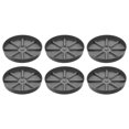 thumbnail image 1 of Unique Bargains Plant Pot Saucers 9 Inch, 6 Pack Plastic Round Plant Pot Flower Drip Tray, Gray, 1 of 6