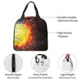 thumbnail image 4 of Honeii Tennis Ball On Fire And Water Print Lunch Bag Women, Lunch Box Lunch Bag for Women Adult Men, Small Leakproof Cute Lunch Tote Large Capacity Reusable, 4 of 8