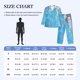 thumbnail image 4 of Balery Hanging Orchids Floral Blue Pijama para Hombre de Dos Piezas con Manga Larga, Conjunto de Dormir y Descanso Suave con Bolsillos-XX-Large, 4 of 7