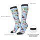 thumbnail image 4 of Fotbe Kawaii Sushi Calcetas Divertidas Estampadas para Hombre y Mujer, Calcetas de Algodón hasta la Rodilla para Caminar, Correr, Enfermería y Embarazo, 4 of 6