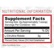 Citrulline Malate, Unflavored, 100 Servings