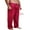 Red, variant on Caitzr Mens Silk Satin Pajamas Pyjamas Pants for Men Sleep Bottoms Nightwear Sleepwear Trousers