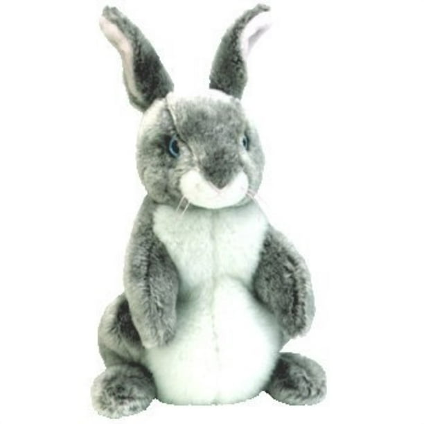 hopper the gray and white easter bunny rabbit ty beanie babies