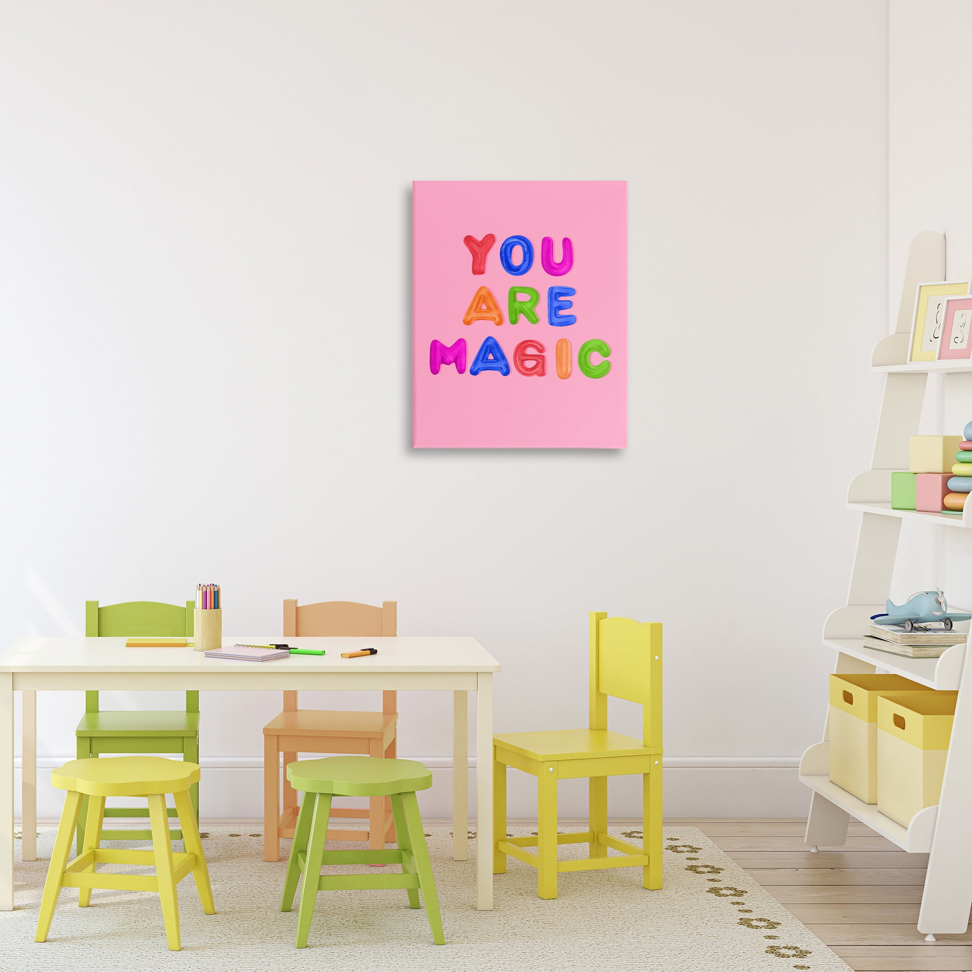 Stupell Industries You are Magic Gummies over Pink Canvas Wall Art, design by LISH Creative