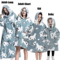 thumbnail image 1 of Family Matching Animal Cartoon Cosplay Costume Sweatshirts - Oversized Wearable Blankets, 1 of 1