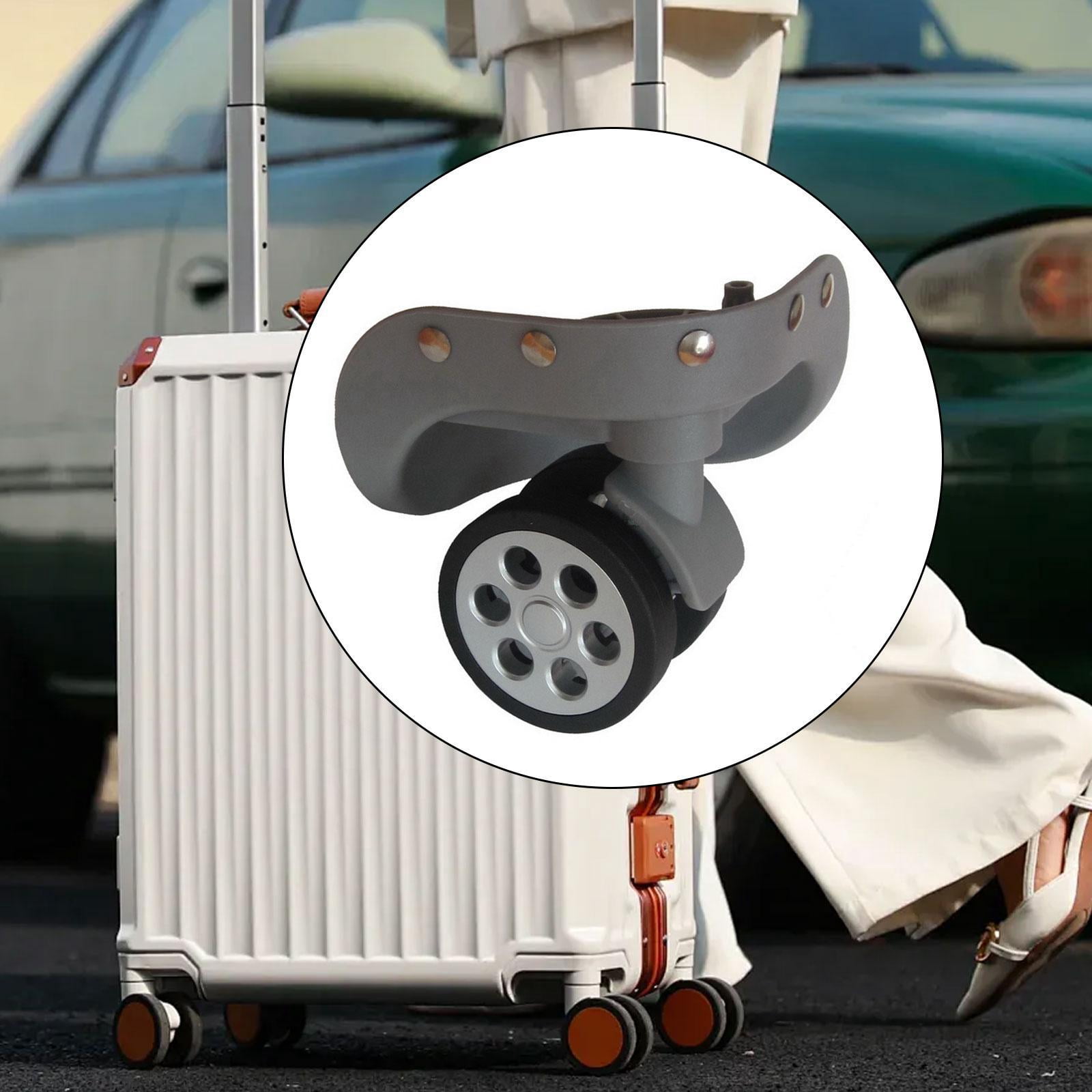 2 Pieces Luggage Wheels Suitcase Wheels Repair Parts 360 Swivel for Travel Luggage Trolley Cases