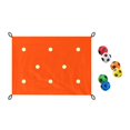 thumbnail image 1 of Juego de trabajo en equipo con lona para agujeros, actividades de ejercicio, aprendizaje en grupo, diversión y coordinación. Naranja, 1 of 9