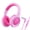 Pink, variant on Pedoxline Kids Headphones with Microphone, Foldable 85/94dB Safe Volume Stereo Adjustable over Ear Headphones for Kids, Girls, Boys, Children, Wired Kids Headphones for School Tablet-Black