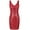 Red, variant on Women's Sequin Cocktail Dress V Neck Bodycon Glitter Party Dress