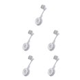 thumbnail image 1 of Soporte de ducha Advancent ventosa ajustable Desmontable Montado en la pared Blanco Gris, 1 of 6