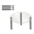 thumbnail image 2 of Clear Acrylic Cake Display Stand Circular Metal Support Shelf, 2 of 5
