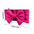 thumbnail image 5 of Buckle-Free Elastic Chair Back Bow Cover, Thickened Holiday Chair Decoration for Banquet, Wedding, Christmas, Adjustable Chair Back Flower Knot Christmas Decoration Hot Pink, 5 of 5