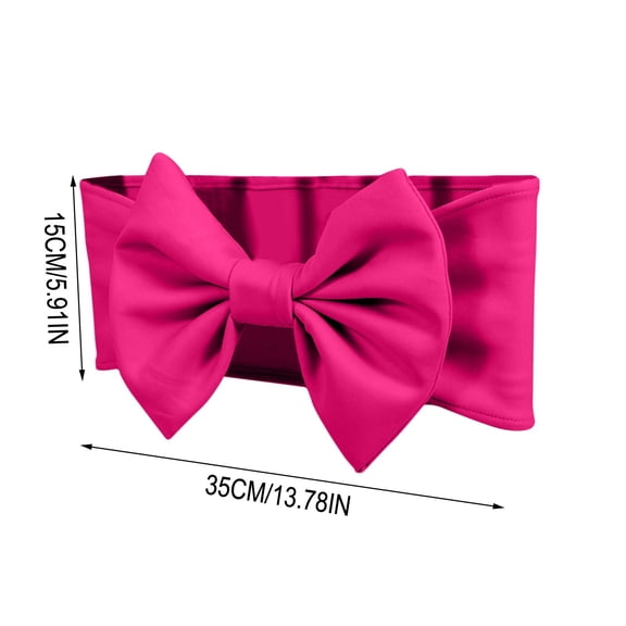 Virelaxpo Elastic Chair Back Bow Cover No Tie Needed for Holiday Parties and Event Decor with Festive Touch