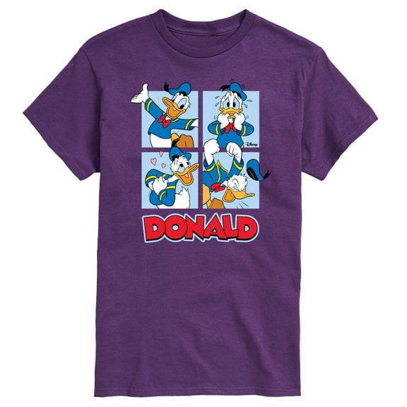 Mickey & Friends - Donald Duck Grid - Men's Short Sleeve Graphic T-Shirt