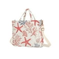 thumbnail image 7 of FORMRS Womens Corduroy Tote Bag Crossbody Shoulder Handbag with Pocket, Starfish Seashell, 7 of 7