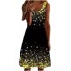 thumbnail image 1 of Vestido de cintura midi de manga corta con estampado informal de moda con cuello redondo para mujer Fridja  bnh1082, 1 of 8