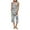 Grey, variant on Christmas pajamas Christmas gift Women Soft Sleeveless Tank Top And Capri Pants With Pocket Loungewear Sets Pajamas Sets