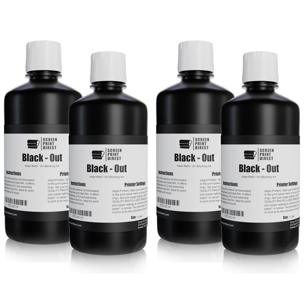 Black Out Universal Inkjet Refill UV Blocking for Film Positives 1 LTR Bottle 4