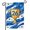 A, variant on XaaKee Garden Flags, Blue Waves Trophy Sports Championship Theme, Double-sided High-quality White Linen Small Garden Flags For Outside, Outdoor Decor, 12x18Inch