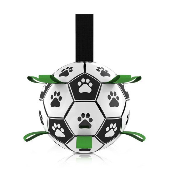 Pelota de Futbol para Mascota Pet Care 4f Mediana con Cintas de Agarre