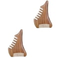 thumbnail image 1 of 2 peines masajeadores de cuero cabelludo de madera y cepillos desenredantes para el cabello, antiestáticos y ecológicos para mujeres y hombres., 1 of 5
