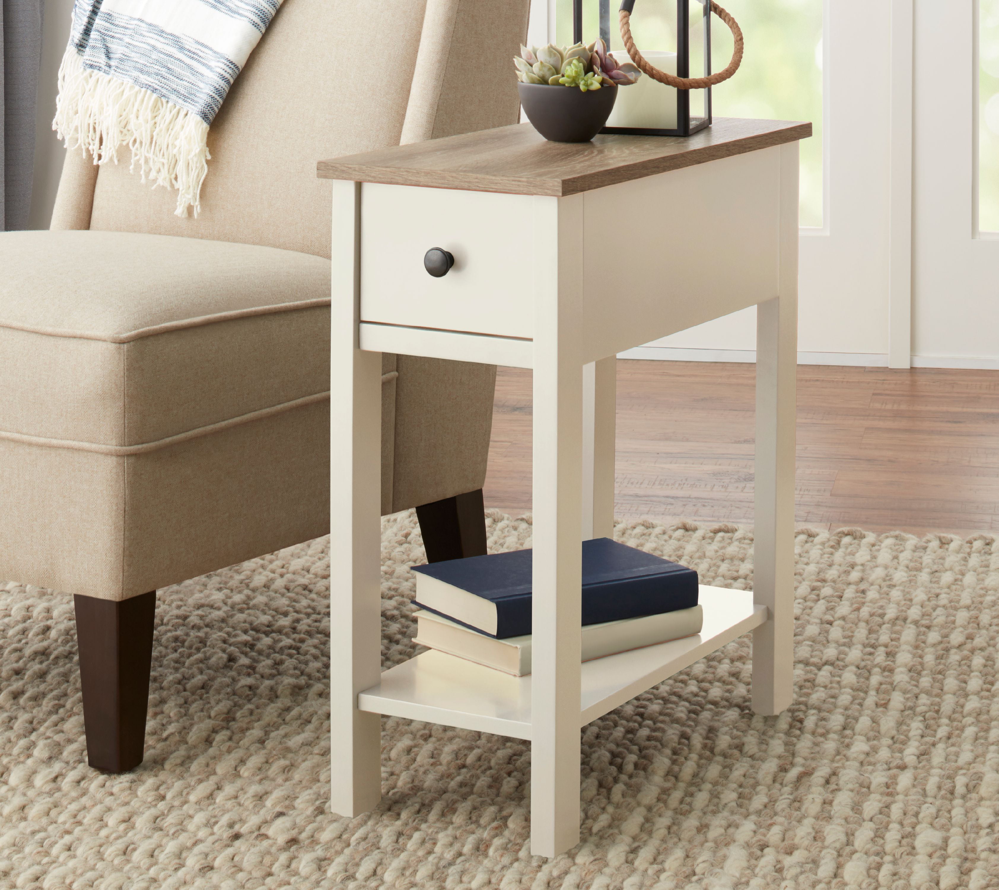 Better Homes Gardens Laurel Accent Table With Drawer Walmart
