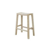International Concepts Wood Backless Ranch Stool - Unfinished - 30" Seat Height