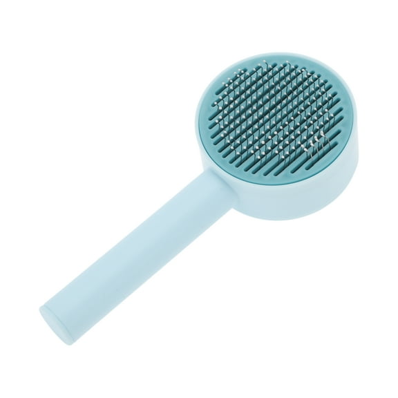 Unique Bargains 1 Pc Durable Pet Grooming Brush for Cat for Dog 6.89"x2.95"x2.09" Blue