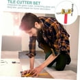thumbnail image 4 of Binwennn Math Protractor Set Carpenter Squares Electronic Edge 1/2 Shank 1 Set Of Tile Cutting Roller Glass Roller Glass Glass Tool Kit Tile Cutter Glass Hole Opener Tile Cutting Machine Steel, 4 of 6