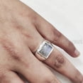 thumbnail image 4 of Rainbow Moonstone Mans Ring, Natural Moonstone Ring, June Birthstone, Silver Jewelry, 925 Silver Ring, Birthday Gift, Heavy Mens Ring, Ottoman Style Ring, Christmas, Unisex Band Ring, 4 of 9