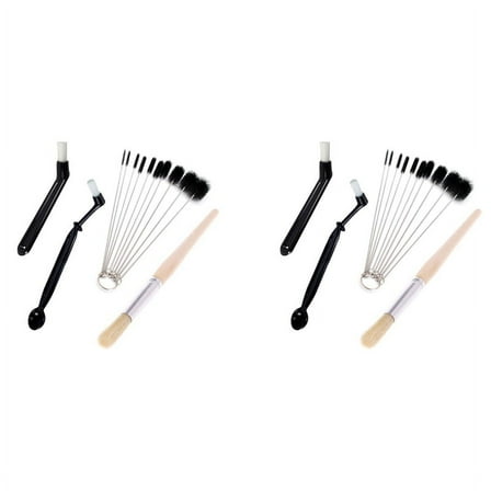 Coffee Cleaning Brush,8 Pieces Coffee Tea Bean Grounds Cleaner Tool Set for Grinder Espresso Machine Group Heads