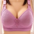 thumbnail image 3 of Everyday Bras for Women Brazier for Women Womens Strapless Bra Womens Strapless Bras Sports Bras Athletic Bras for Women Sports Bra Wire Push up Bra Sports Bras for Women Medium Support Purple E, 3 of 8