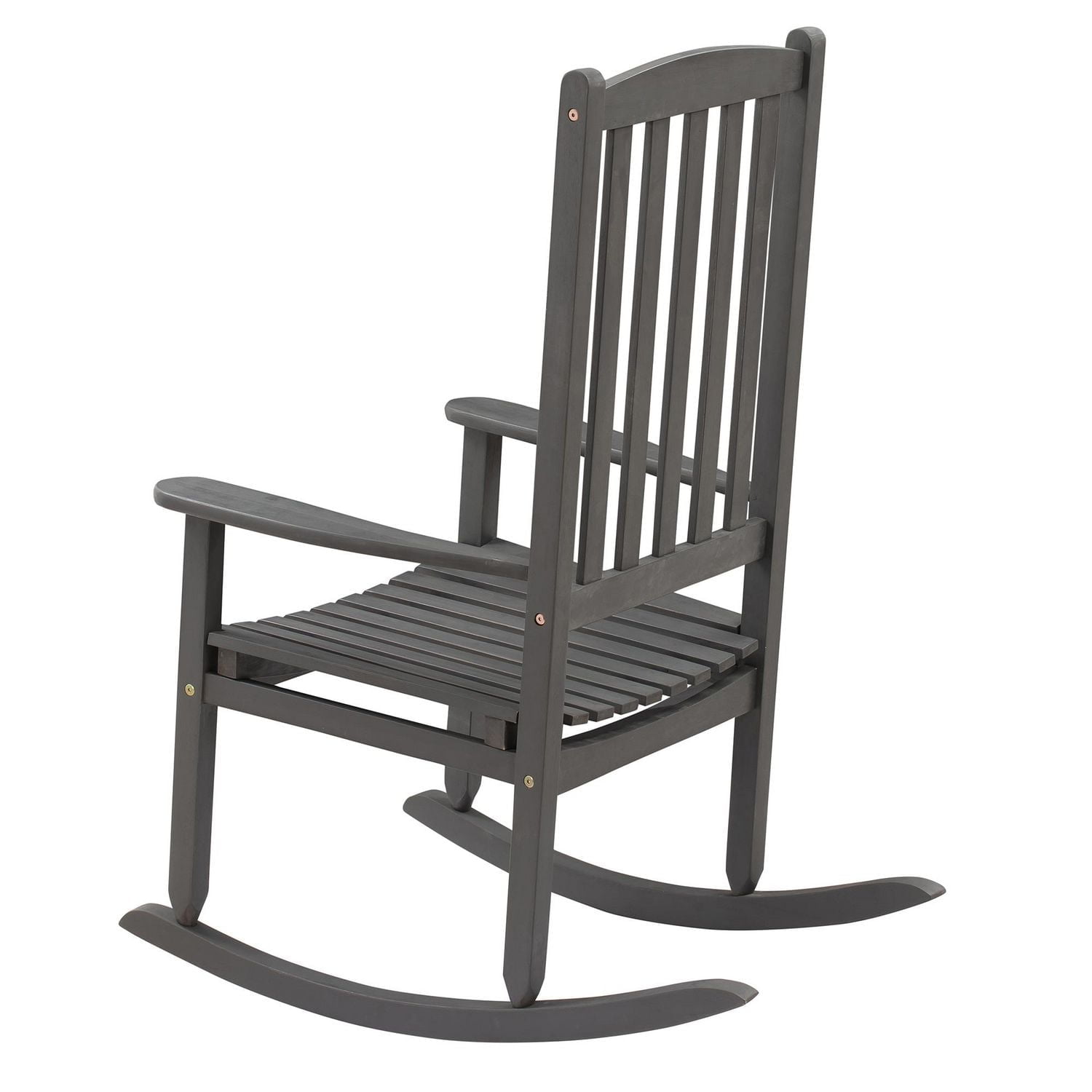 Patioflare Acacia Wood Patio Rocking Chair, Grey