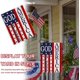 thumbnail image 4 of Bandera patriótica de jardín del 4 de julio con la bandera de Dios bendiga a Estados Unidos. Decoración para el hogar, Día de los Caídos en Estados Unidos, decoración exterior con rayas de estrellas, 4 of 6